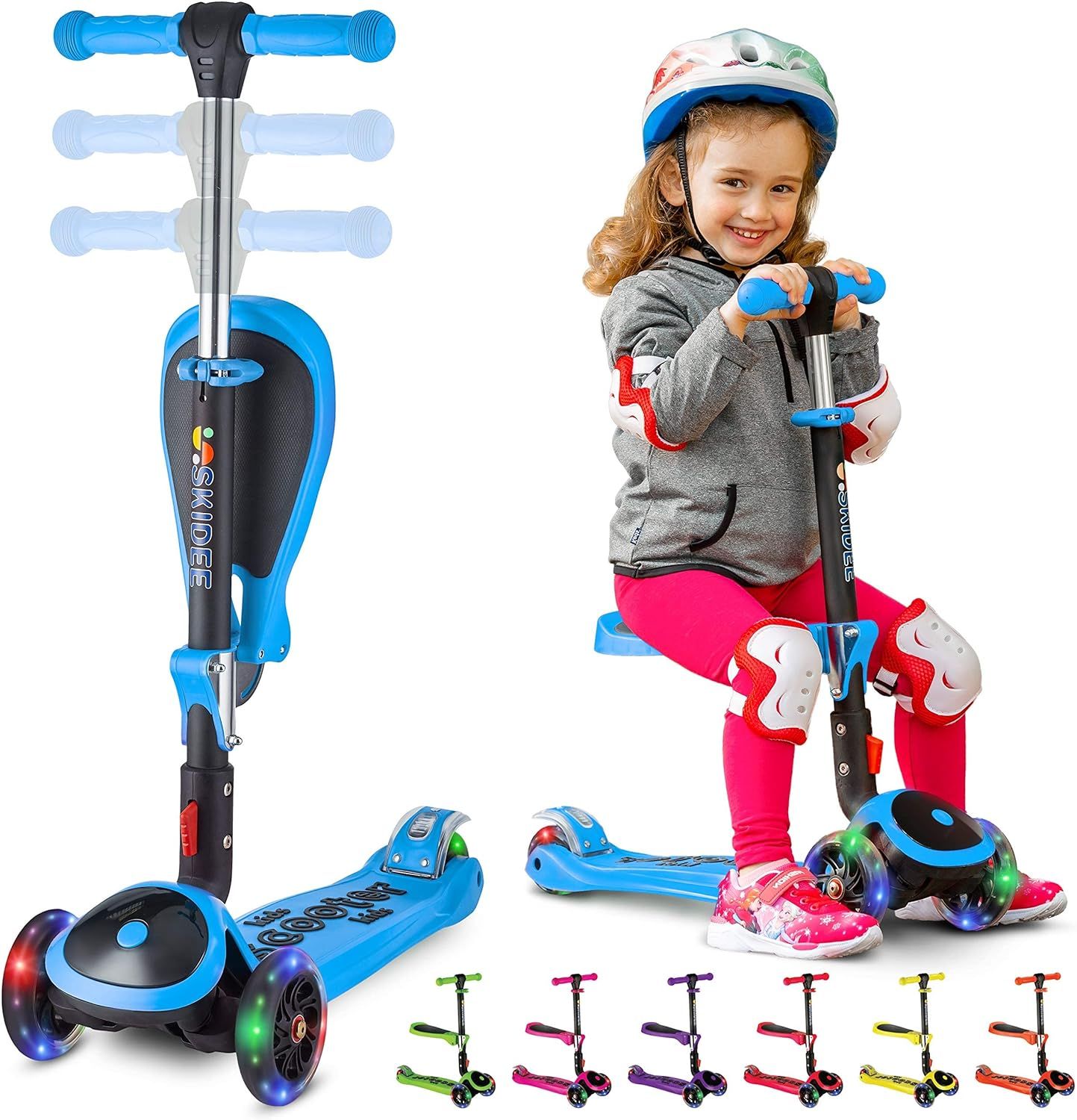 Kick Scooters for Kids Ages 3-5 (Suitable for 2-12 Year Old) Adjustable Height Foldable Scooter R... | Amazon (US)