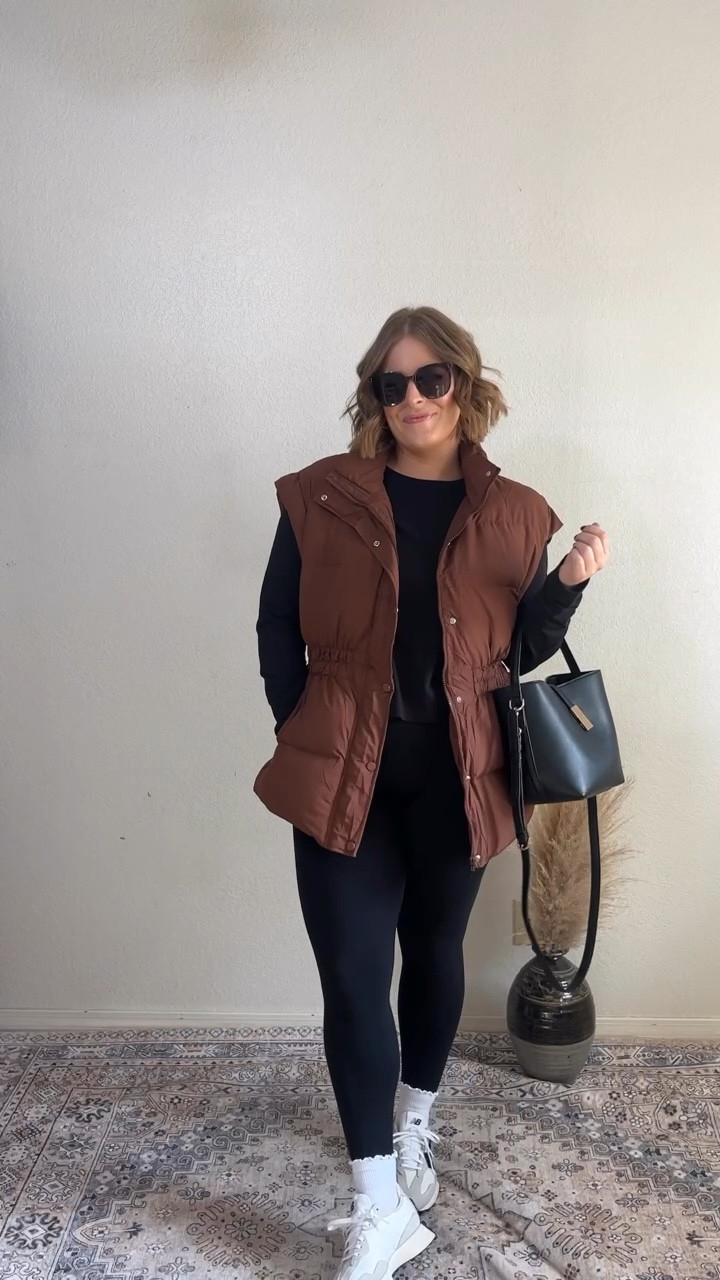 ootd// styling leggings & a puffer vest. 

Love the style of this vest! if you do a casual Thanksgiving outfit, this outfit would be perfect! Super soft tee & leggings. 

Wearing L in everything (tts)

#LTKStyleTip #LTKMidsize