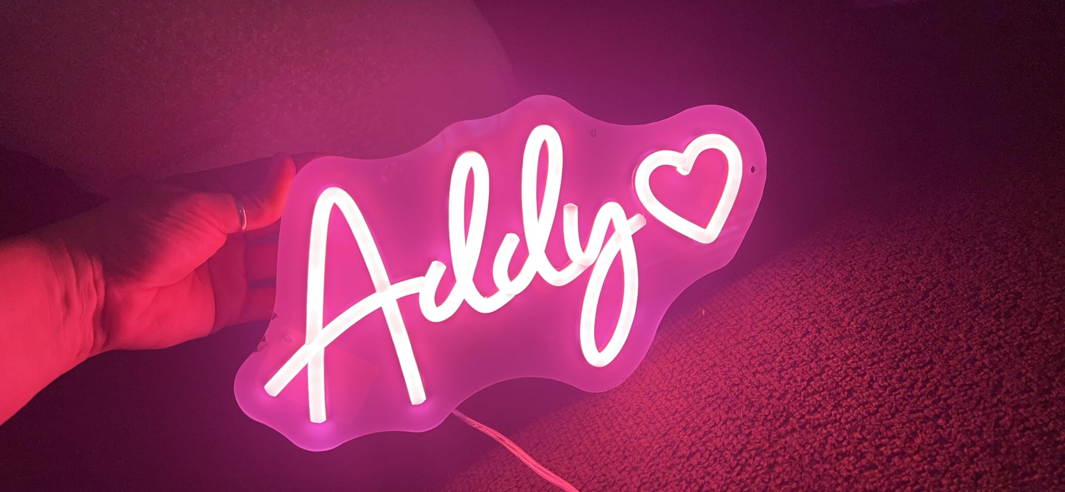 Custom Neon Signs, Neon Sign Customizable for Wall Decor, Personalized Neon Sign for Wedding Birt... | Amazon (US)