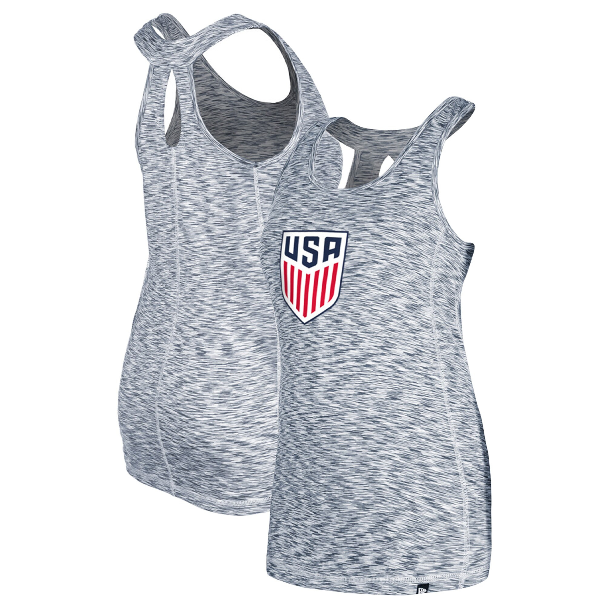 USWNT 5th & Ocean by New Era Women's Active Space Dye Jersey Tank Top - Navy | Fanatics