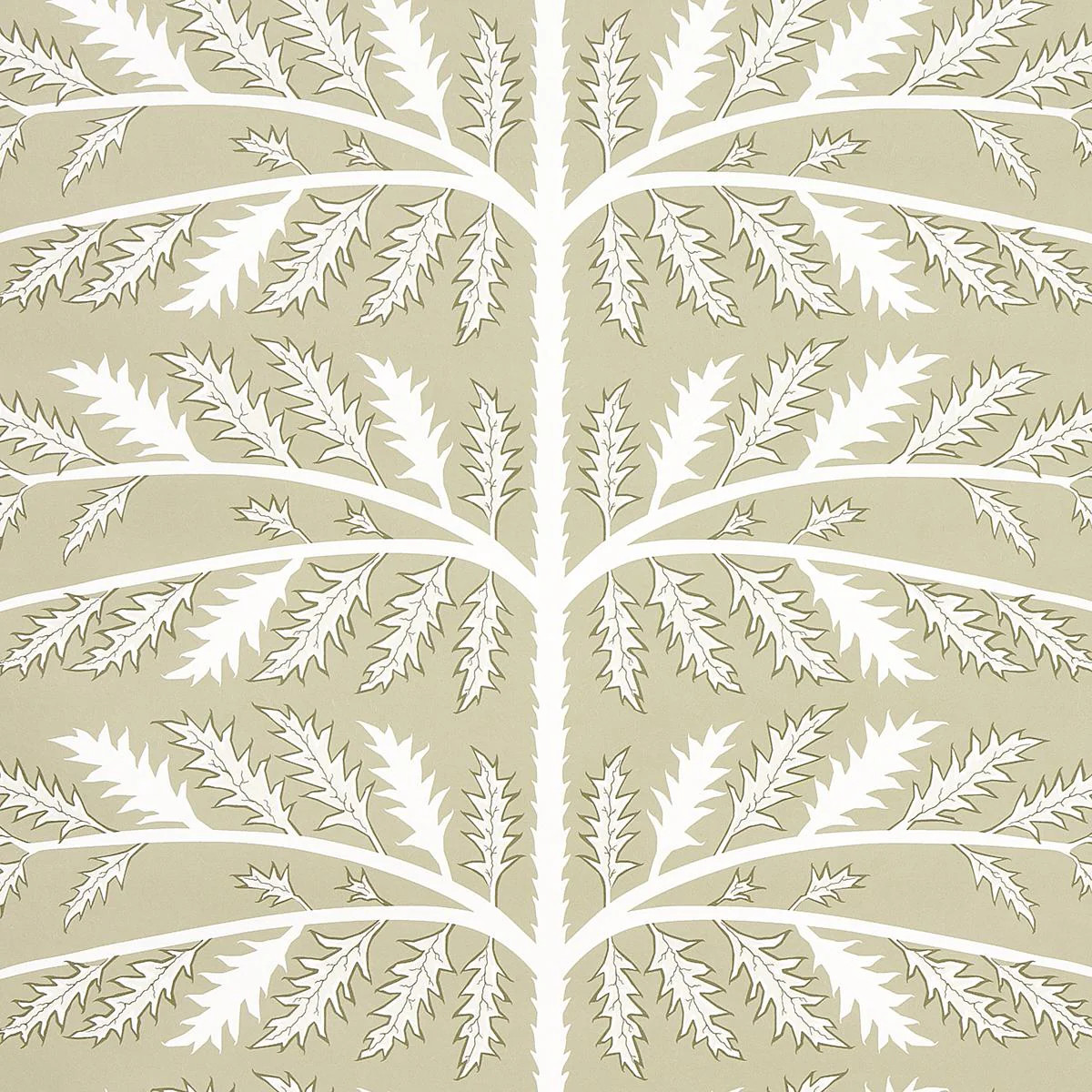 Schumacher Thistle Neutral Wallpaper | DecoratorsBest