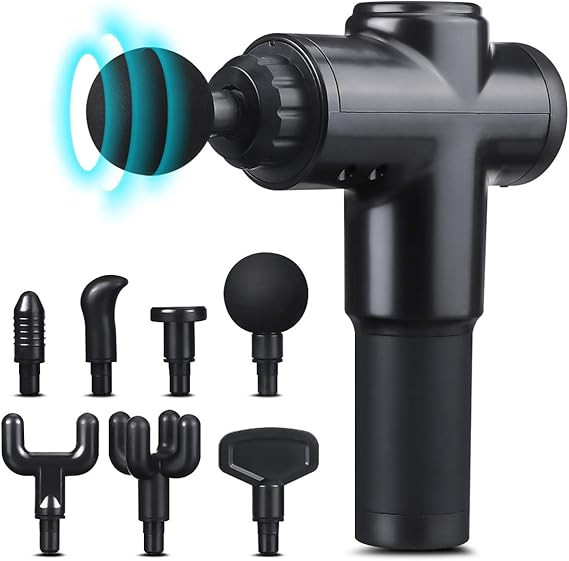 CHARMINER Deep Tissue Electric Massage Gun,Portable Handheld Rechargeable Body Muscle Massager,Pe... | Amazon (US)