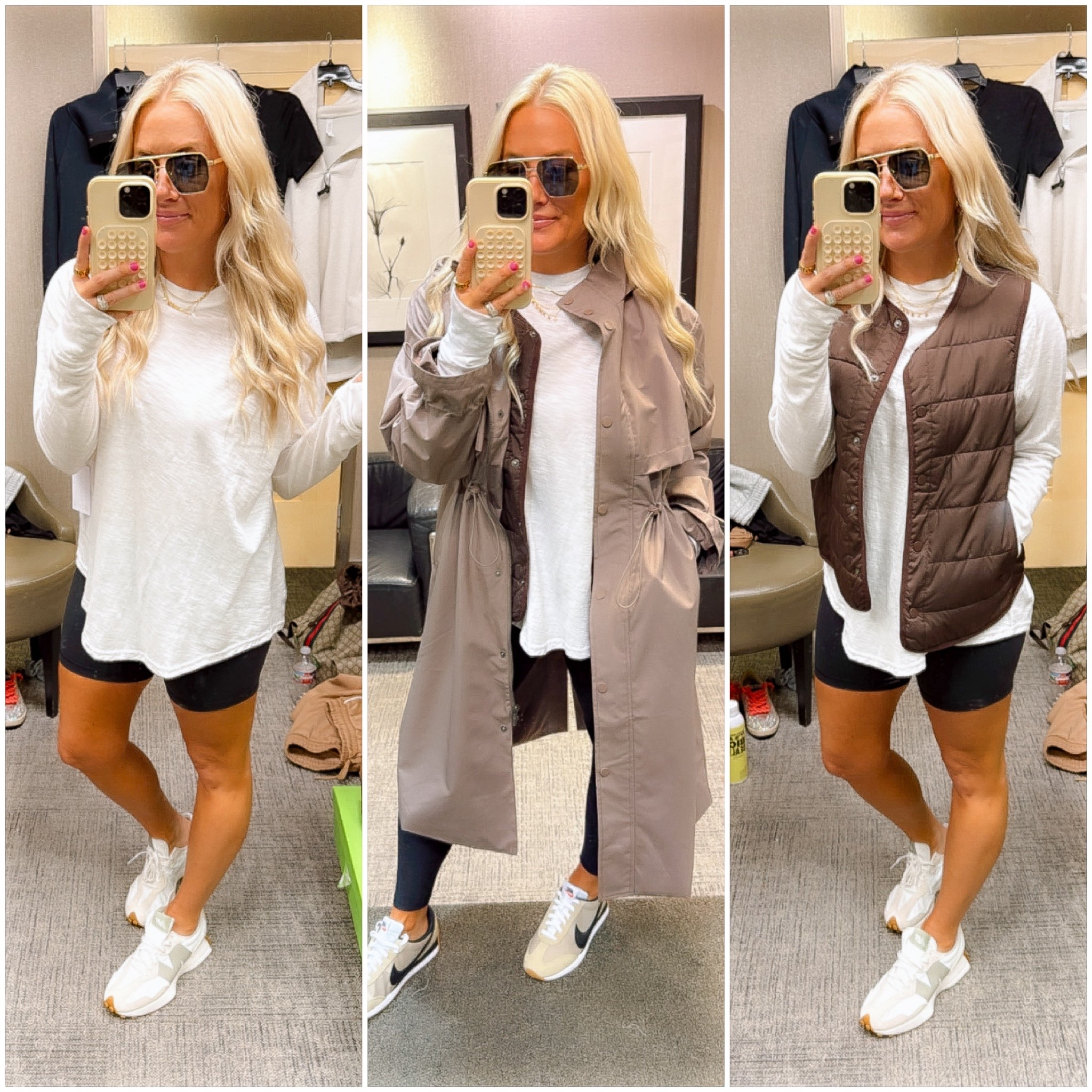 Loving this whole fall outfit from the Nsale! Zella long line tops - medium 
Jacket - small
Biker shorts - small 

#LTKStyleTip #LTKTravel #LTKActive