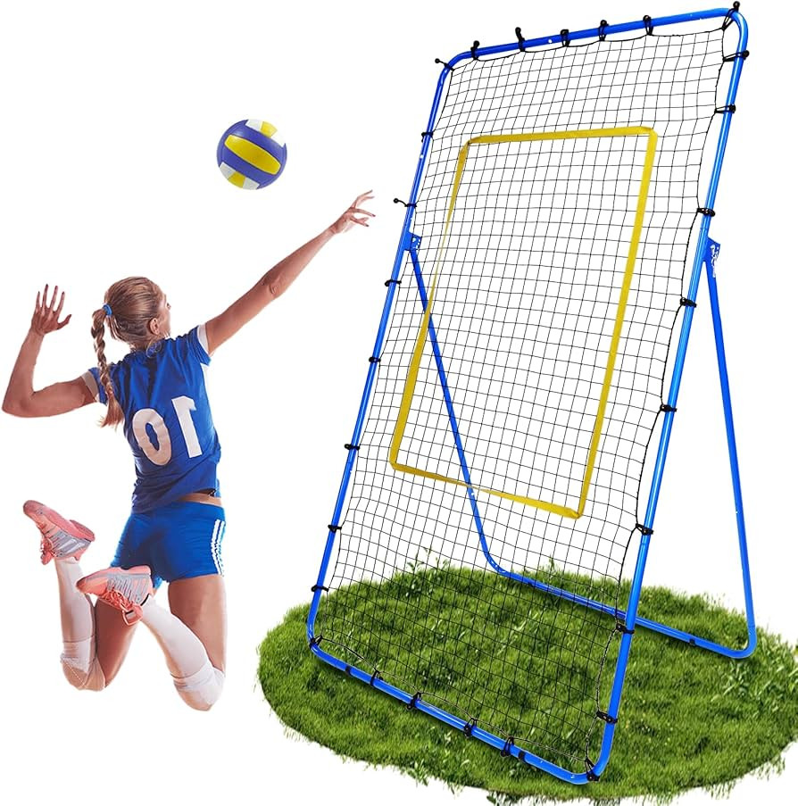 Volleyball Rebounder Net 7x4 FT, 5-Angle Adjustable Volleyball Training Equipment Bounce Back Net... | Amazon (CA)