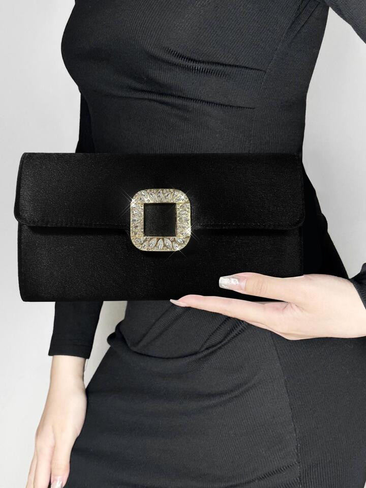 Small Envelope Bag Rhinestone Decor Flap For Prom | SHEIN