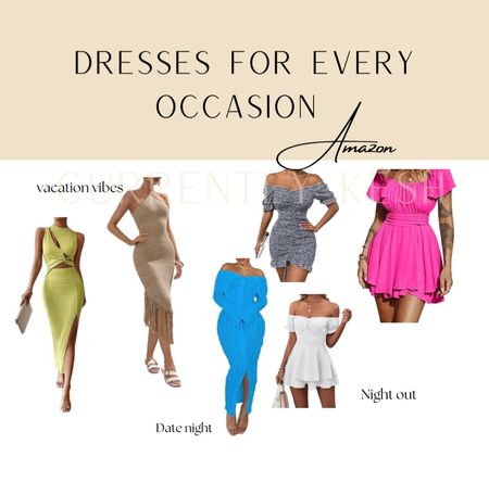 Dresses from Amazon for occasion. #amazon #dresses #dress #vacation #vacationdress #vacationdress #summeroutfit #traveloutfit #springoutfit 

#LTKfindsunder100 #LTKSeasonal #LTKtravel