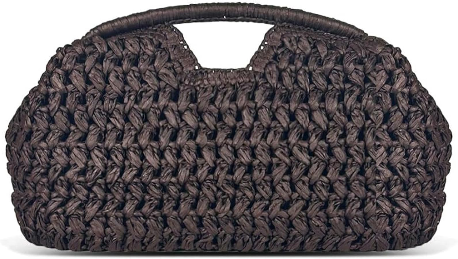 Large Straw Clutch Bag for Women Summer Satchel Purse Fashion Woven Top Hanlde Handbags for Beach Vacation | Amazon (US)