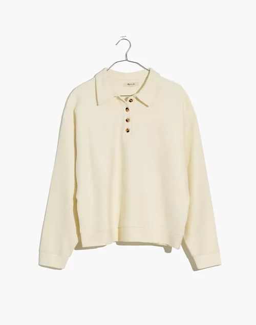 Ottoman Jacquard Polo Top | Madewell