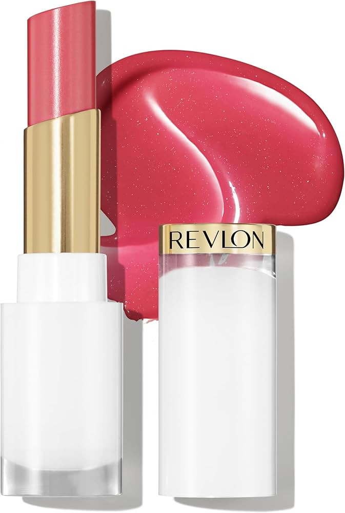 REVLON Super Lustrous Glass Shine Balm, Hydrating Tinted Lip Balm, Sheer, Glossy Shiny Finish, 00... | Amazon (US)