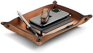 Main Street Forge Leather Valet Tray for Men – Rustic EDC Organizer for Keys, Phone & Wallet ... | Amazon (US)
