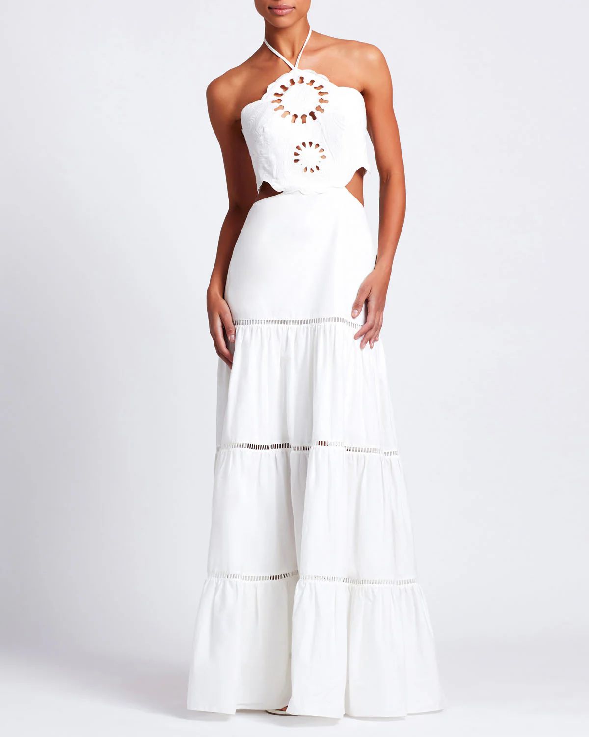 Lasercut Cotton Poplin Maxi Dress (FINAL SALE) | PatBO