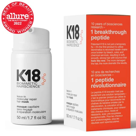 K18 Leave-In Molecular Repair Hair Mask 50ml | Walmart (US)