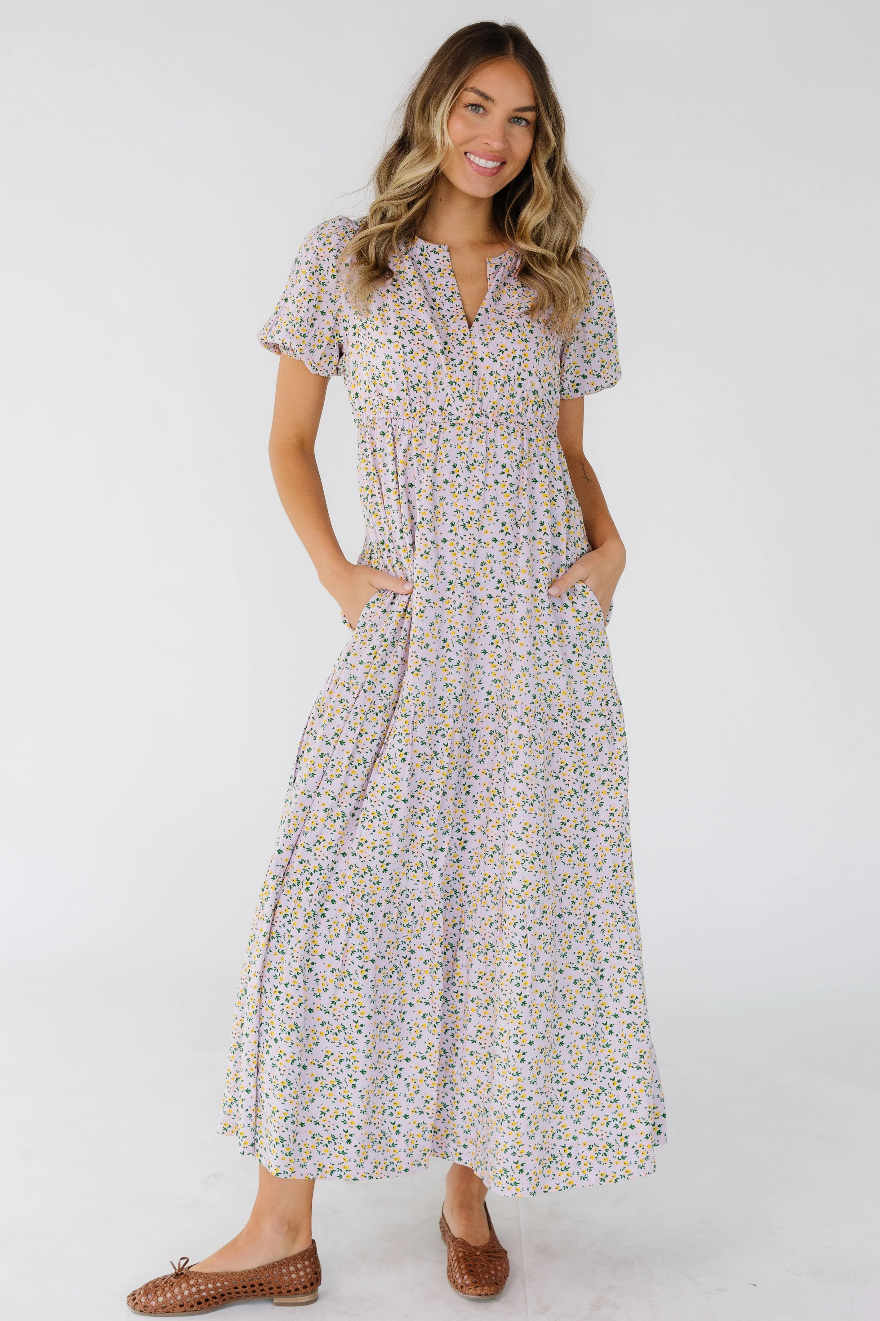 Modest Emilee Print Dress | Called To Surf