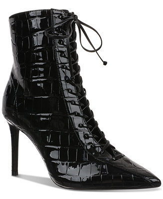 I.N.C. International Concepts Women's Hariet Lace-Up Booties, Created for Macy's - Macy's | Macy's