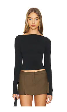 CLYQUE Josi Top in Black from Revolve.com | Revolve Clothing (Global)