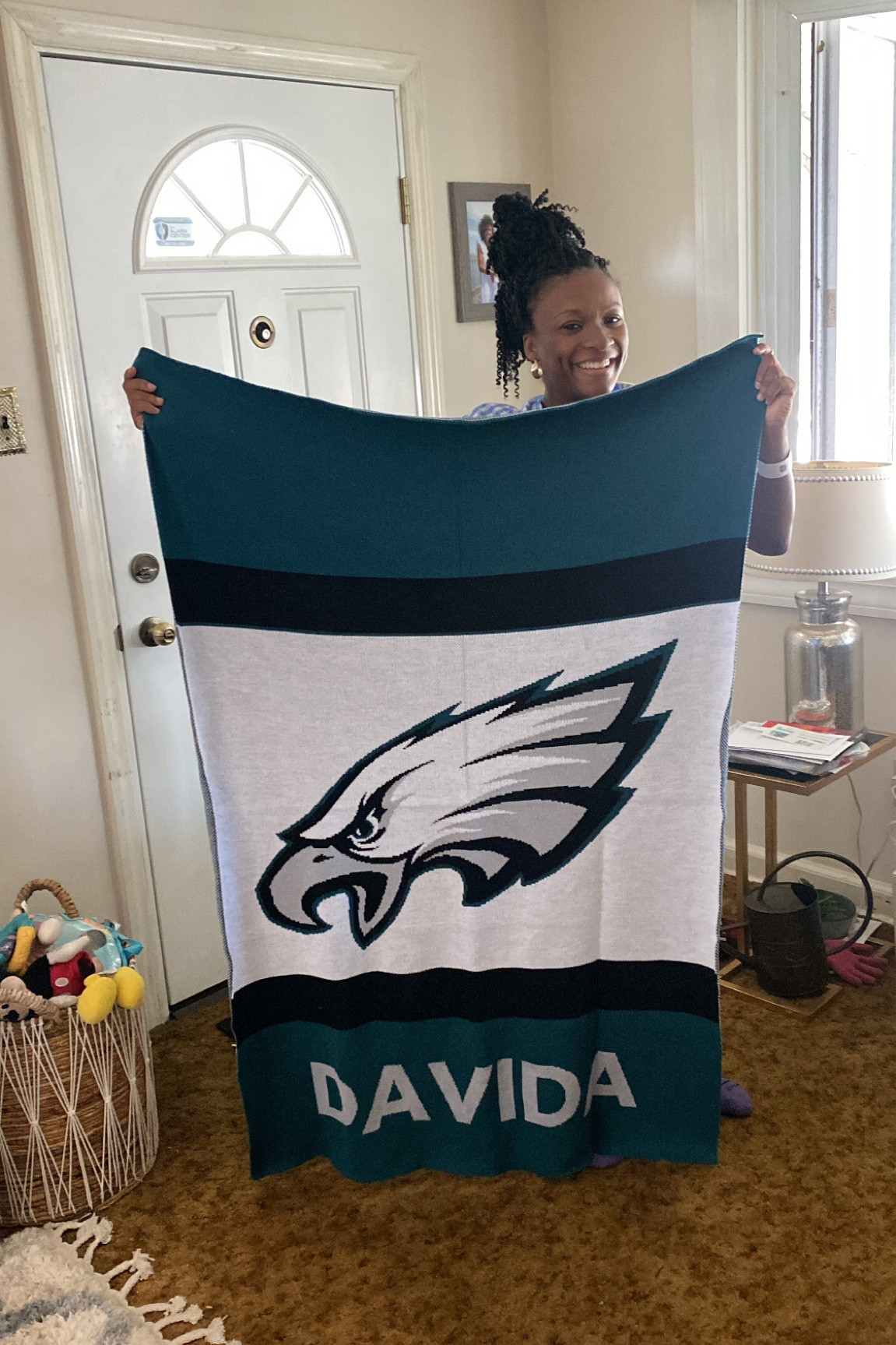 Custom NFL blanket from Bauble Bar!

#LTKhome