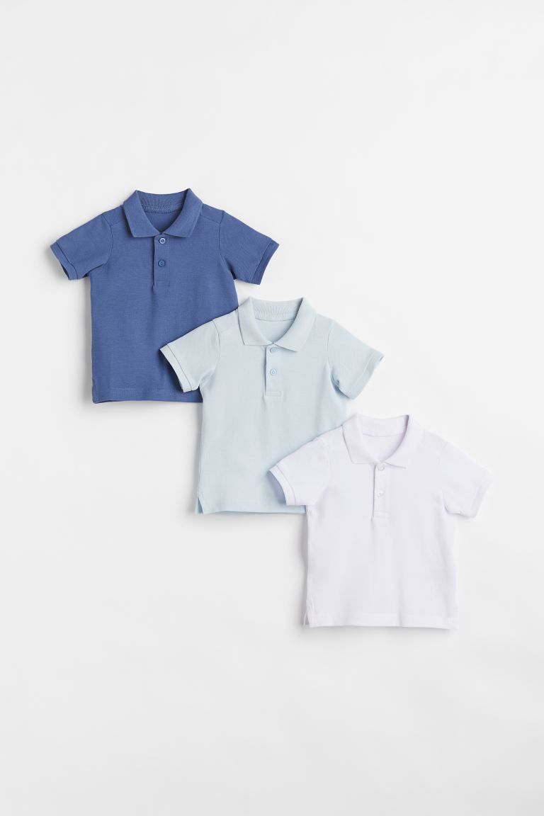 3-pack Polo Shirts | H&M (US + CA)