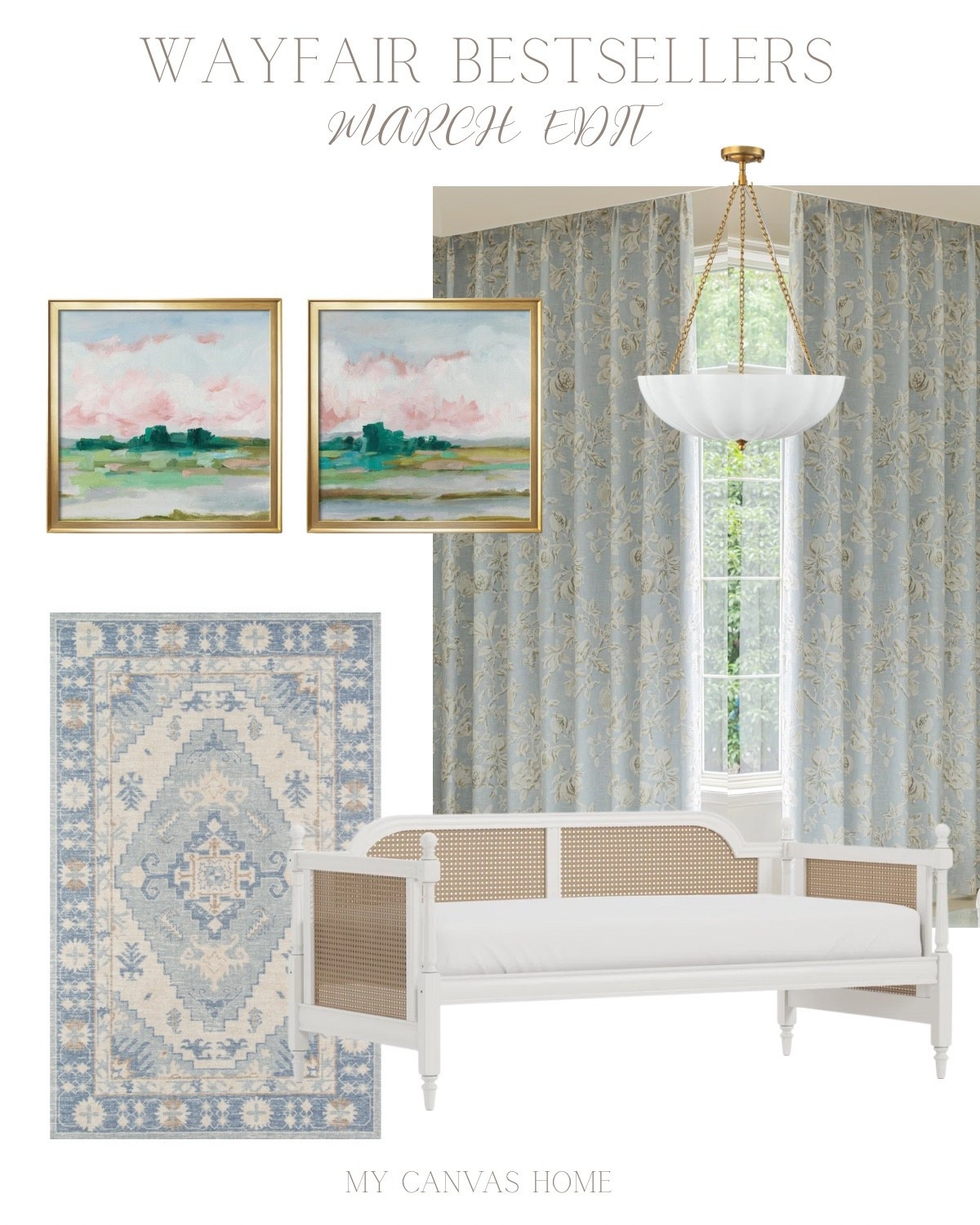 Here are what you all have been shopping @Wayfair from our home. From art, to the curtains that have broke the internet several times, to the most beautiful chandelier. 

#ad #wayfair #wayfairpartner