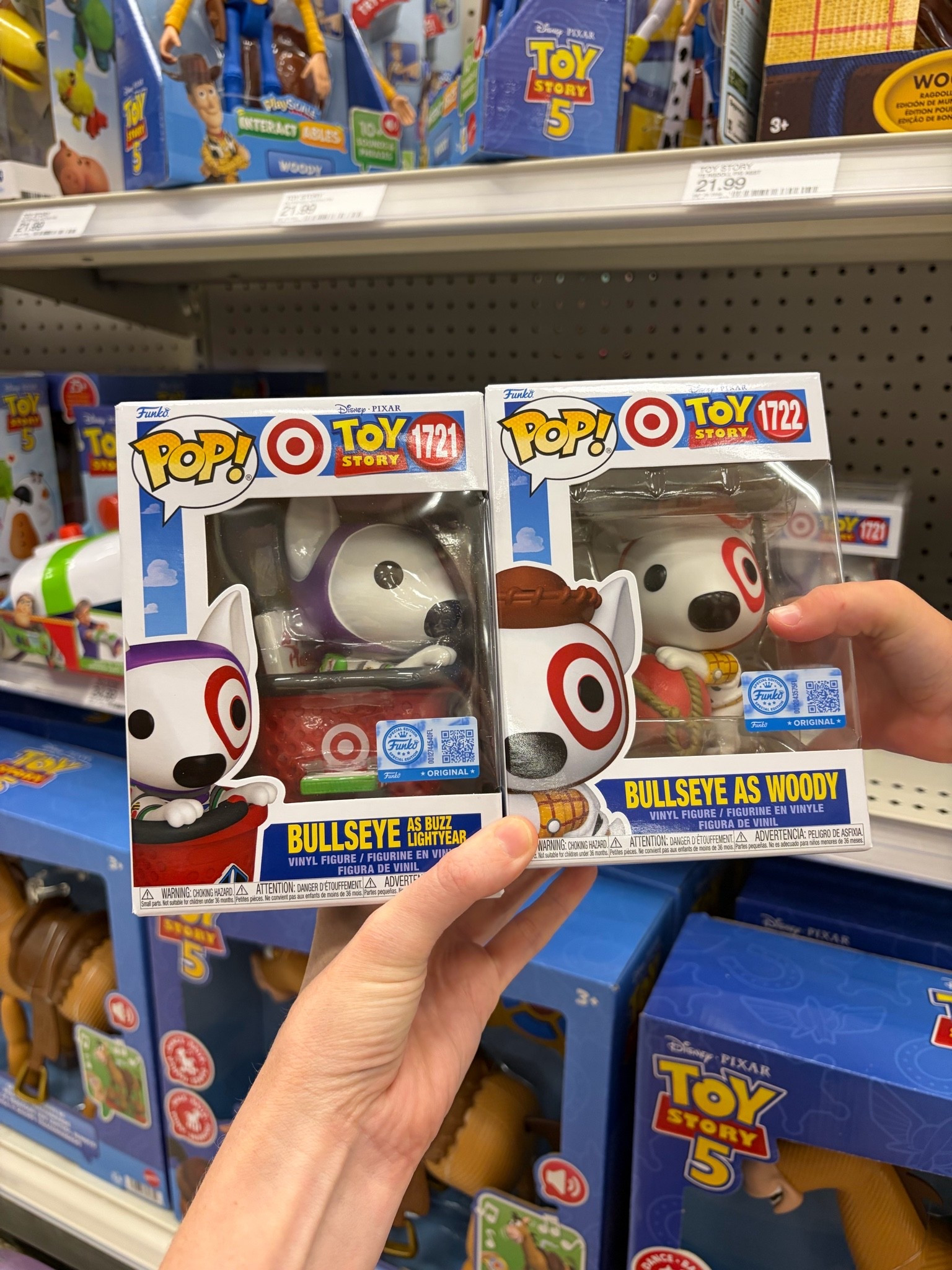 Target has the cutest Funko Pops of Bullseye dressed as Woody and Buzz Lightyear!

#LTKSeasonal #LTKHome