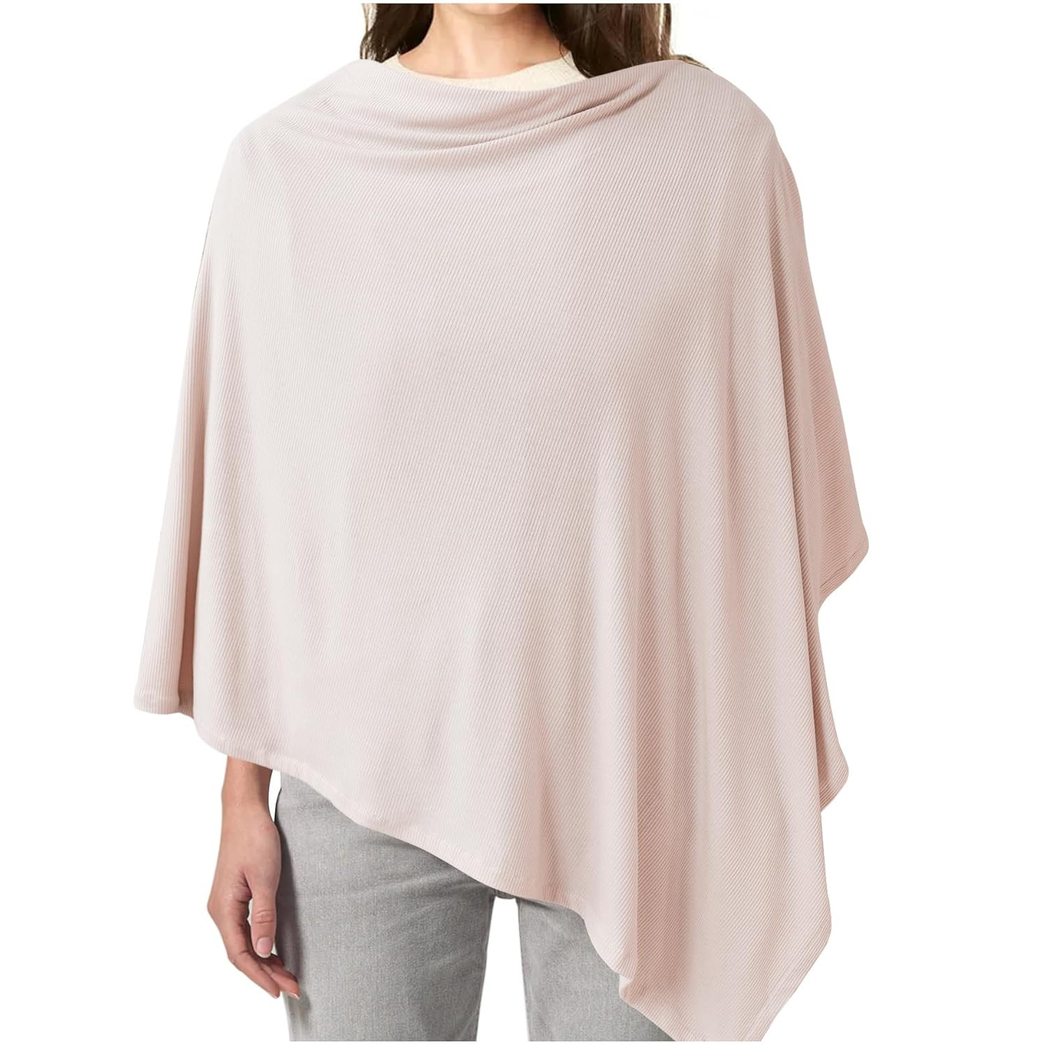 Konssy Knit Nursing Cover for Breastfeeding, 360 Full Privacy Breathable Breastfeeding Cover, Mul... | Amazon (US)