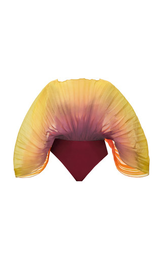 Sombra Pleated Organza Bodysuit | Moda Operandi (Global)