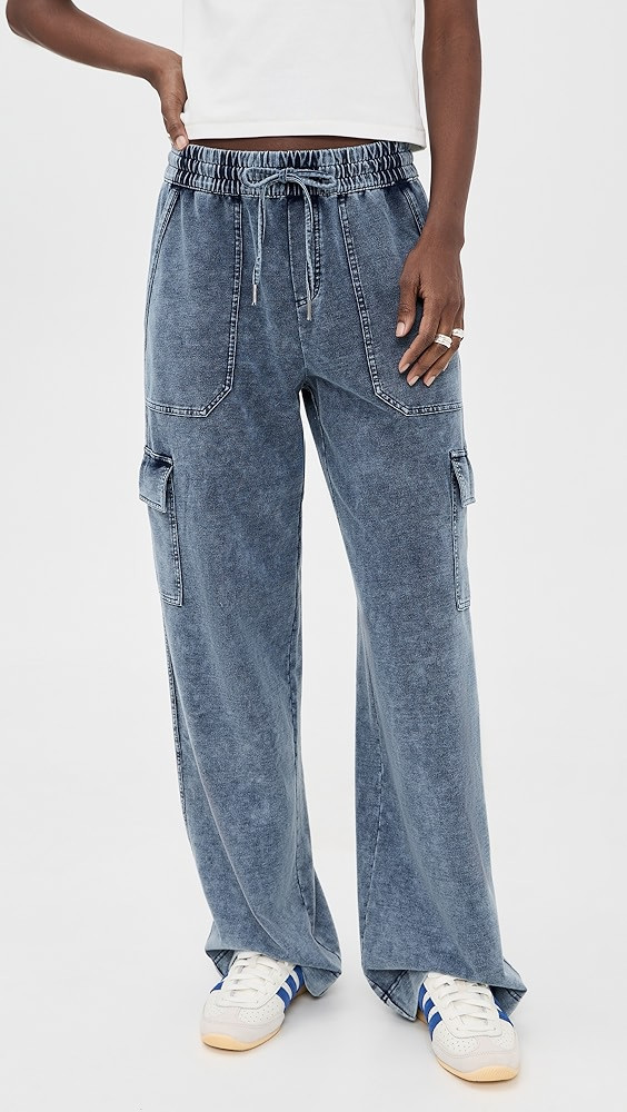 Gwen Indigo Cargo Sweatpants | Shopbop