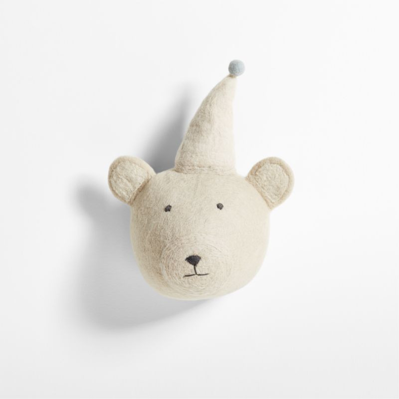 Felt Bear Animal Head Wall Decor + Reviews | Crate & Kids | Crate & Barrel