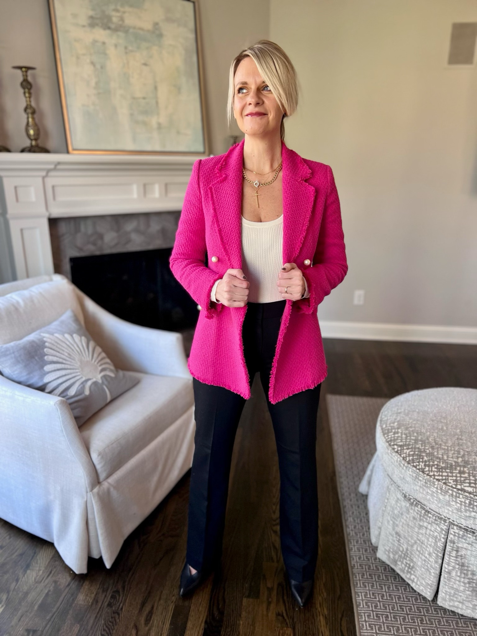 How to style a pink blazer for the office 💕💗💕

#LTKSeasonal #LTKworkwear #LTKstyletip