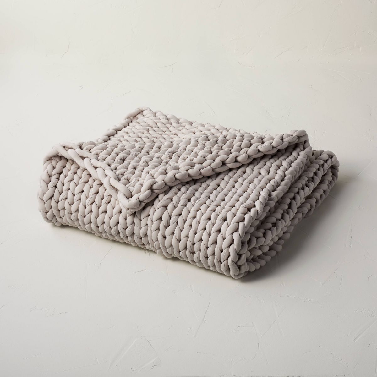 50"x70" 12lbs Solid Knit Weighted Blanket Dark Gray - Casaluna™ | Target