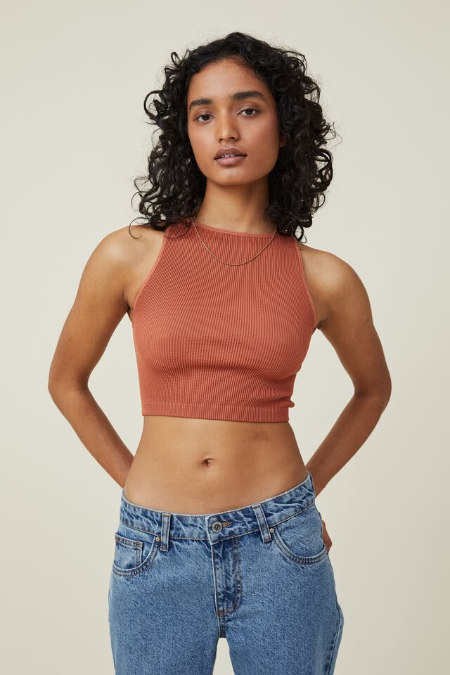 Seamless Benni High Neck Tank | Cotton On (ANZ)