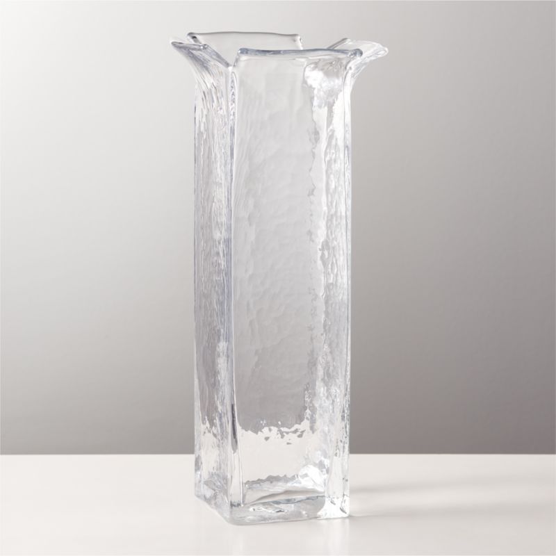 Flare Clear Glass Vase + Reviews | CB2 | CB2