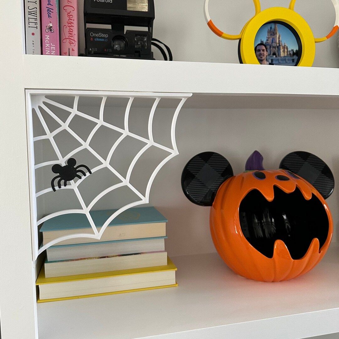 3D Printed Halloween Spidermouse Web Decor - Etsy | Etsy (US)