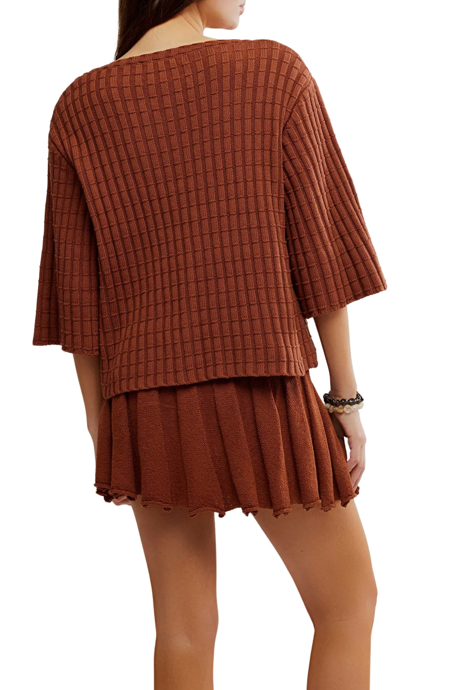 Free People Kenzie Sweater & Skirt Set in Natural at Nordstrom Rack, Size Large | Nordstrom Rack