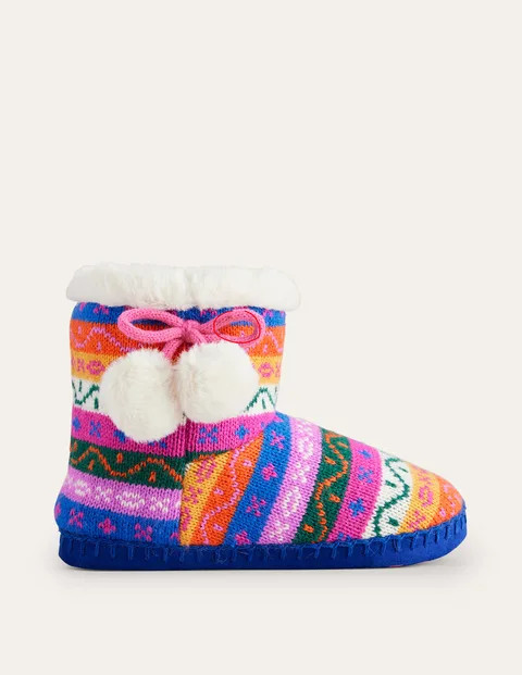 Slipper Boots - Multi Stripe | Boden (UK & IE)