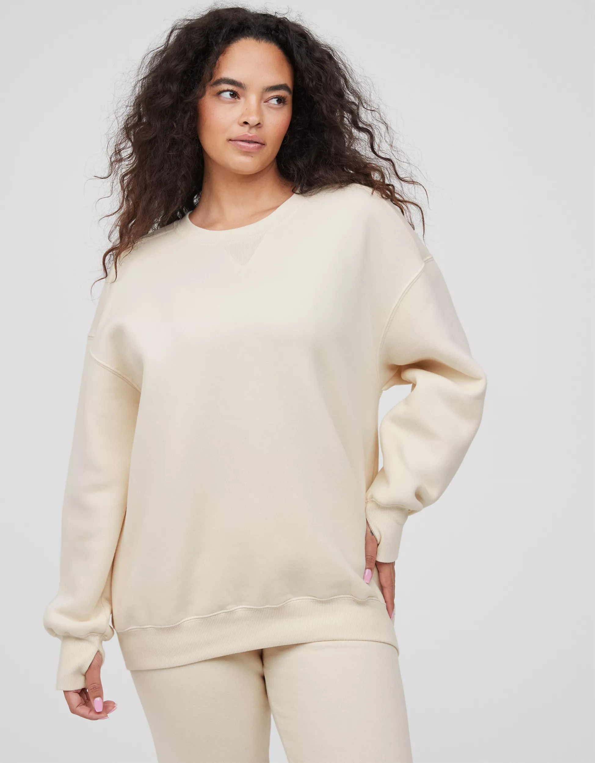 OFFLINE By Aerie Cloud Fleece Crewneck Sweatshirt | Aerie