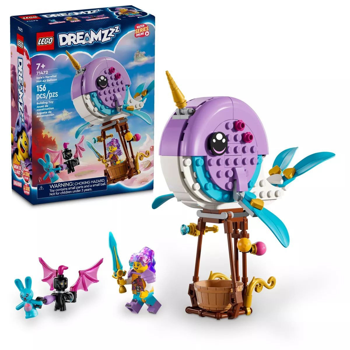 LEGO DREAMZzz Izzie's Narwhal Hot-Air Balloon Toy 71472 | Target
