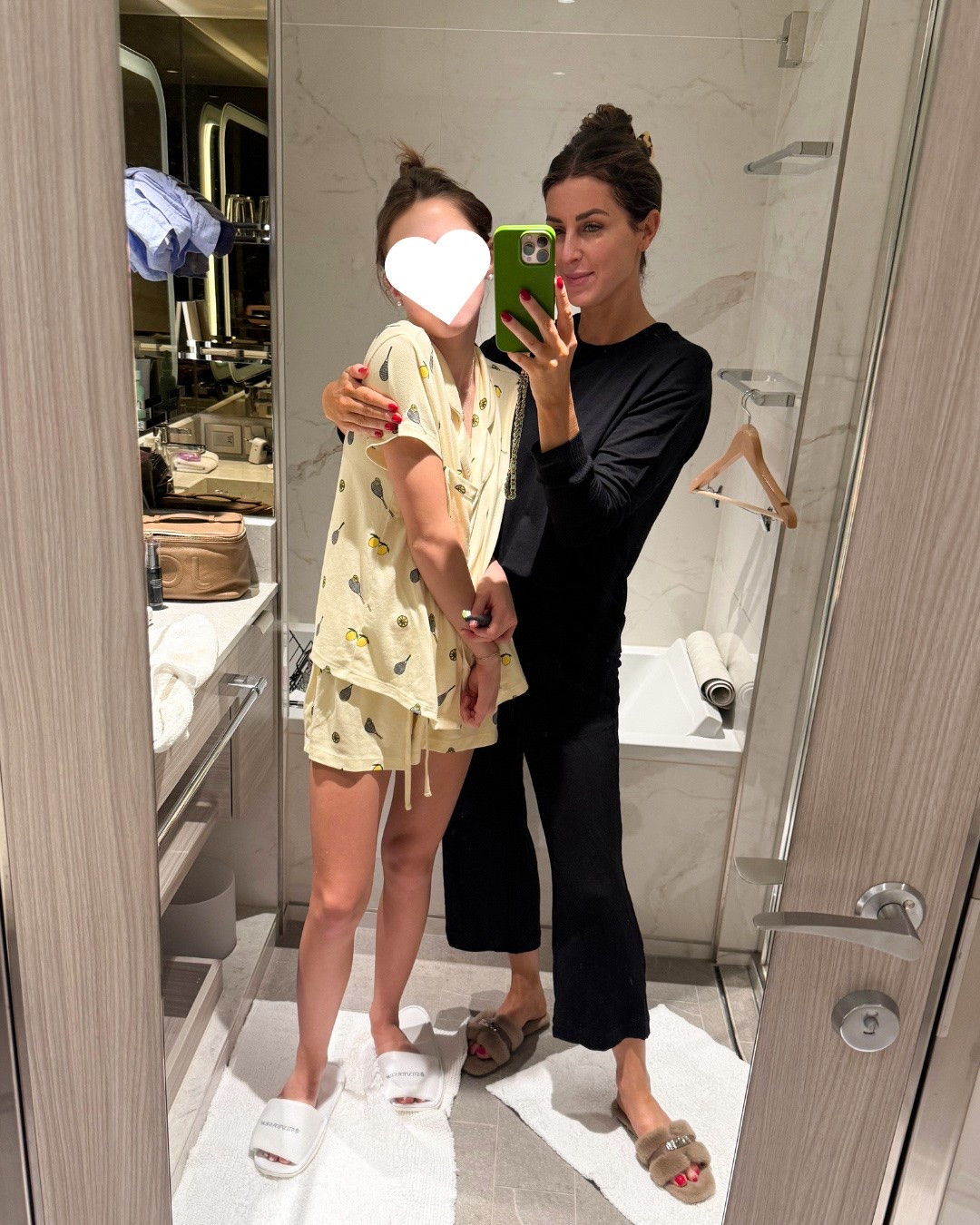 We have loved Splendid for years, and this set is one of the softest I own. My oldest loves their sets too—the prints are always the sweetest. We're getting cozy on this cruise in our matching favorites! I finished mine with these elevated fuzzy slippers that earn a spot in my suitcase every trip...and you won't believe the price.

#LTKootd #LTKOver40 #LTKTravel