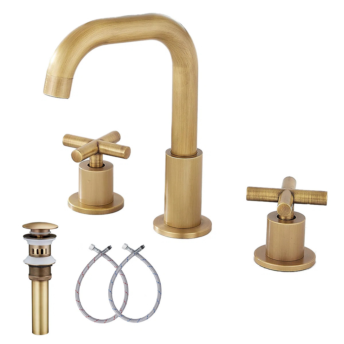 UFINE Widespread Bathroom Faucet With Drain Assembly & Reviews | Wayfair | Wayfair North America