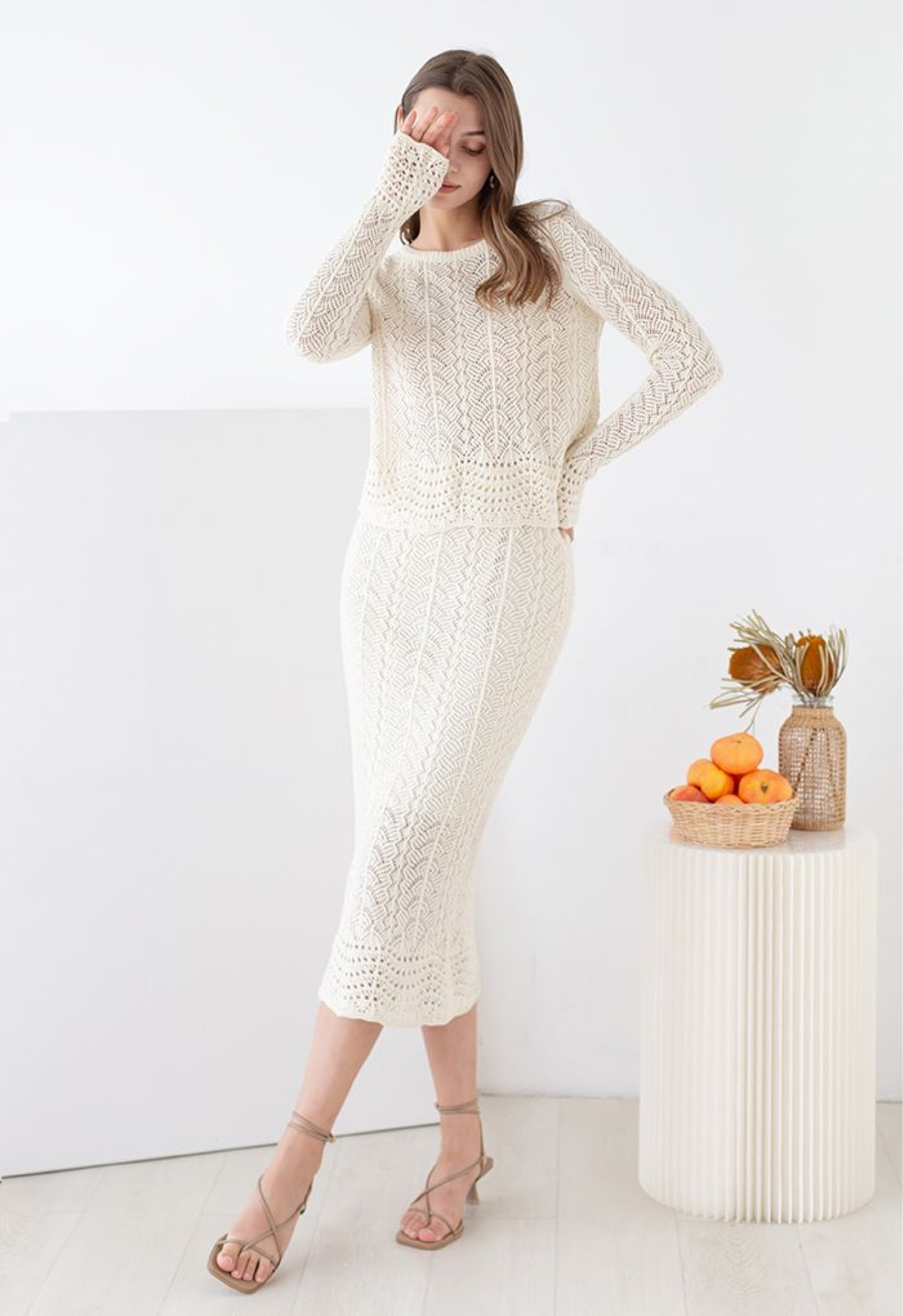 Cream crochet sweater and skirt set, winter white outfits, winter clothing, sweater dress

#LTKfindsunder100 #LTKSeasonal #LTKstyletip