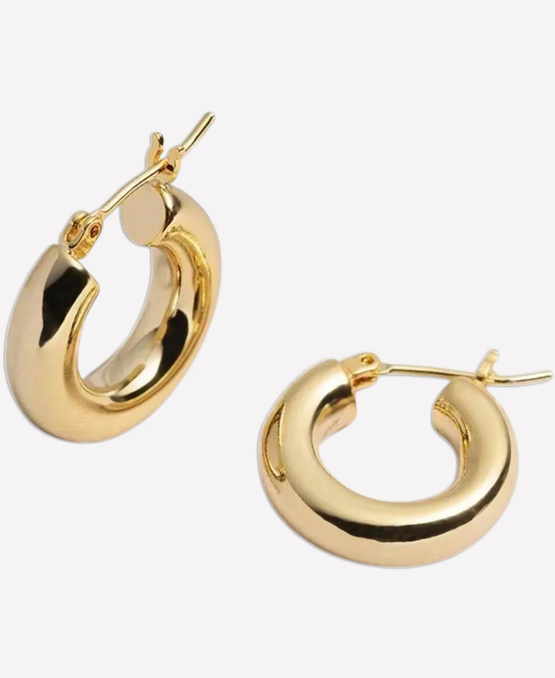 Holly Hollow Hoop Earrings | BONHEUR JEWELRY