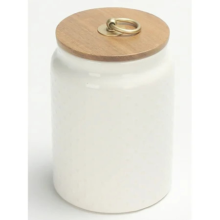 Better Homes & Gardens Ceramic Medium Dot Hobnail Canister | Walmart (US)