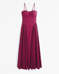 Women's Dipped-Waist Sweetheart Maxi Dress | Women's Dresses & Jumpsuits | Abercrombie.com | Abercrombie & Fitch (US)