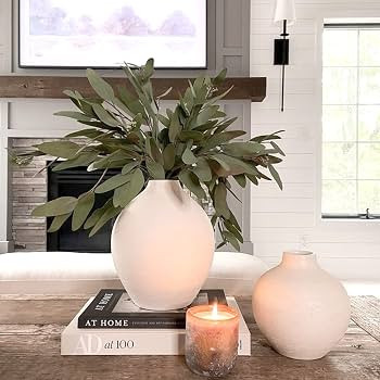 ANNIE&PANDA 3 Pack Faux Real Touch Artificial Eucalyptus Stems with Seeds 31'' Tall Fake Plants L... | Amazon (US)