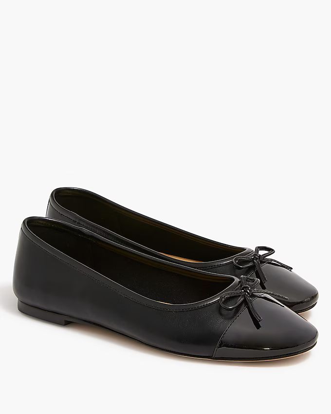 Ballet flats with cap toe | J.Crew Factory