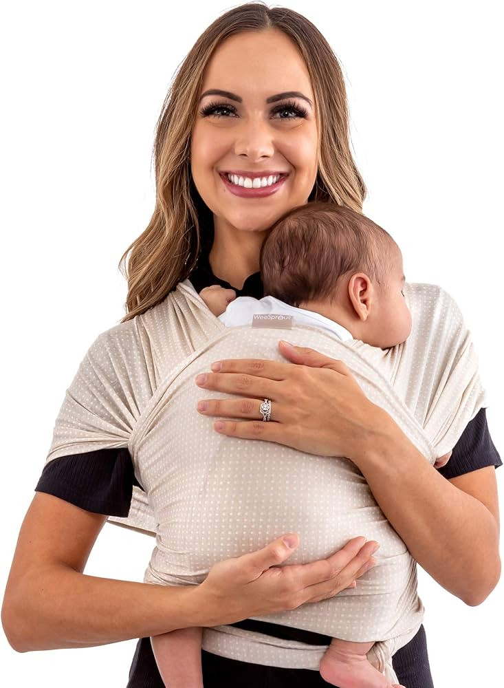 WeeSprout Baby Wrap Carrier - Perfect Baby Carrier Wrap Sling for Newborn and Infant, Enhances Ba... | Amazon (US)