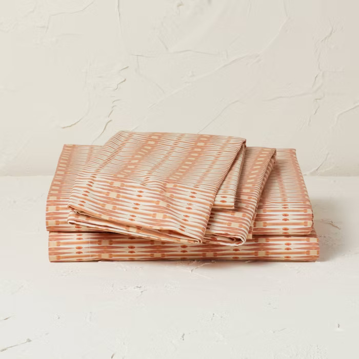 Printed Cotton Percale Sheet Set - Opalhouse™ designed with Jungalow™ | Target