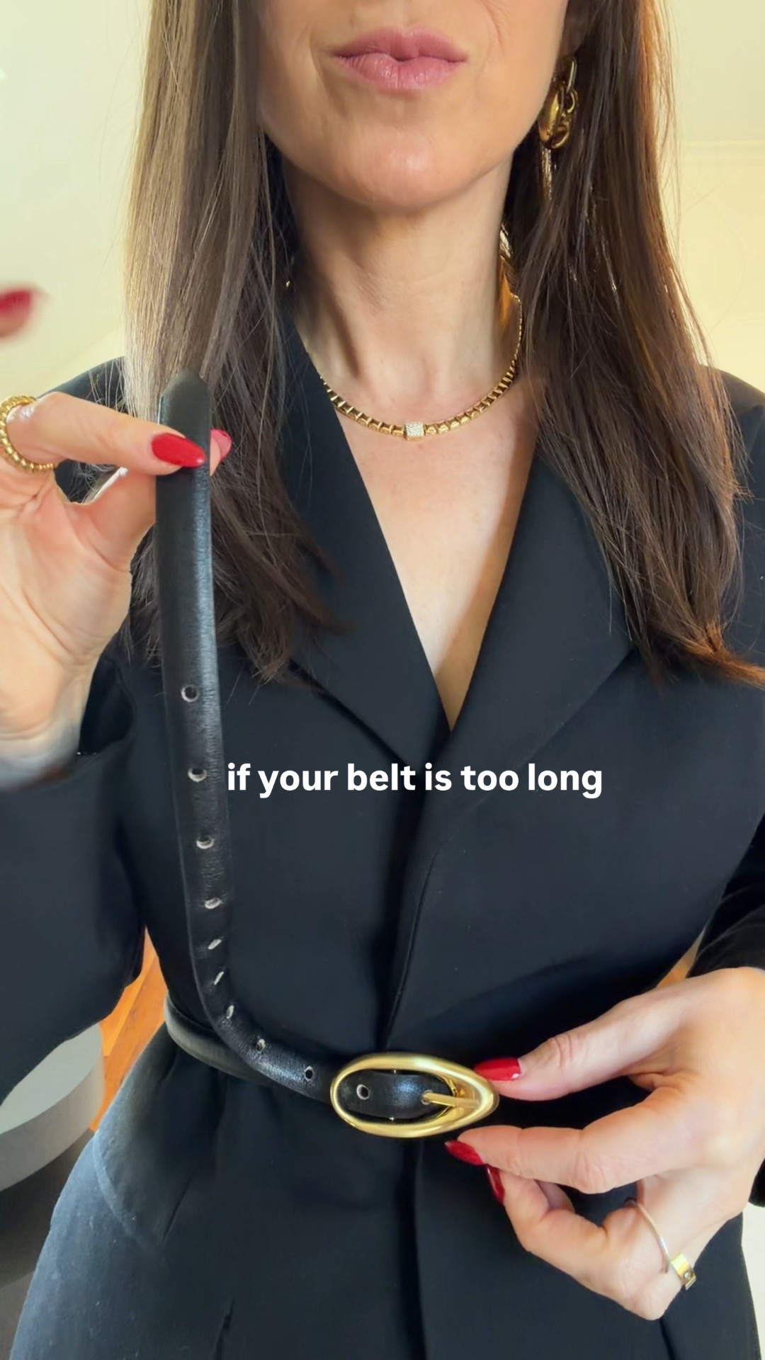 The best belt for both pants and for belting dresses and blazers!