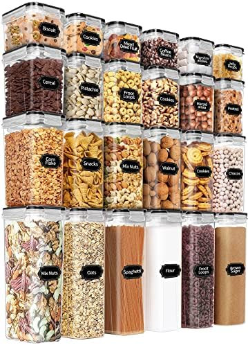 Airtight Food Storage Containers Set with Lids - 24 PCS, BPA Free Kitchen and Pantry Organization... | Amazon (US)