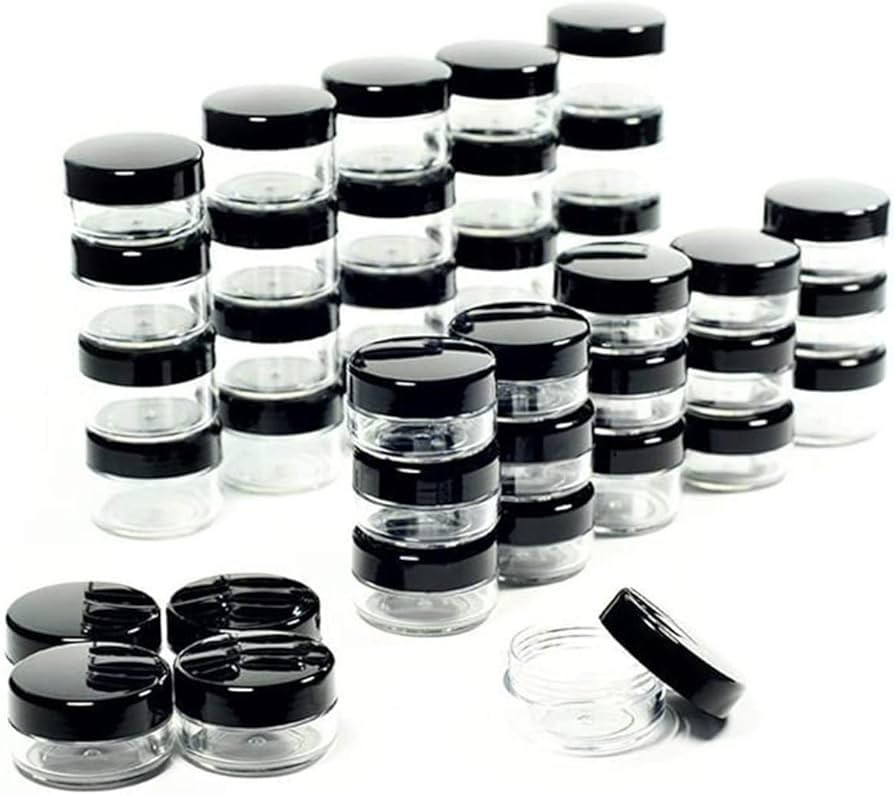 ZEJIA 5 Gram Sample Containers with Lids, 50PCS Mini Makeup Containers, Empty Plastic Travel Cosm... | Amazon (US)