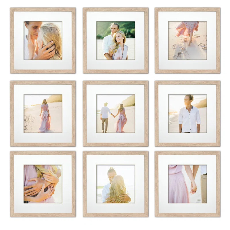 9 Piece Matte Plastic Gallery Wall Frame Set | Wayfair North America